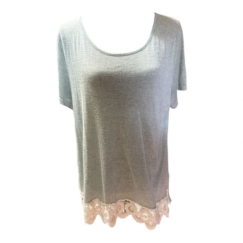 Umgee USA Light Green Knit Top - Picture 2 of 7